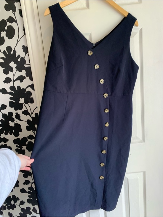 cleo Dresses & Skirts - cleo Navy Sleeveless Button detail midi dress classic chic old money timeless